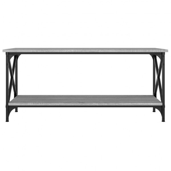 Mesa de centro 100x45x45cm derivados madeira/ferro cinza sonoma M 4