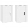 Muebles para TV de pared 2 uds blanco 40x34.5x60 cm 2