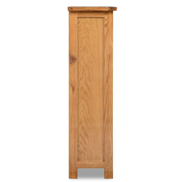 vidaX Estantería de 3 niveles de madera maciza de roble 70x22.5x82 cm M 3