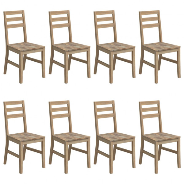 Cadeiras de jantar 8 pcs madeira de acácia maciça M 3