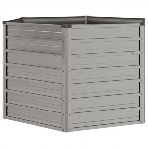 Canteiro de jardim 129x129x77 cm aço corten cor enferrujado H