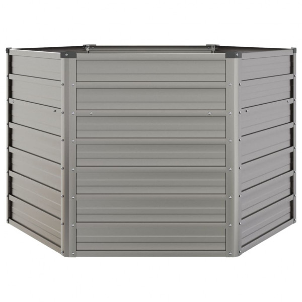 Arriate oxidado de acero corten 129x129x77 cm M 4