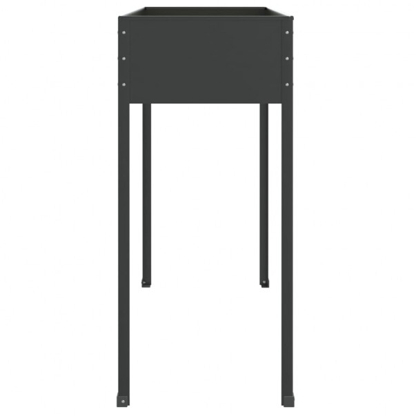 Jardinera de acero galvanizado gris antracita 100.5x40.5x90 cm M 5