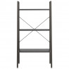 Estante de pé 3 prateleiras 56x35x108 cm preto 2