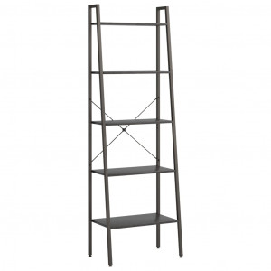 Estante de pé 5 prateleiras 56x35x174 cm preto H