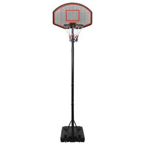 Canasta de baloncesto polietileno negro 282-352 cm H