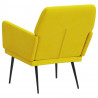 Sillón de terciopelo amarillo 62x79x79 cm 5