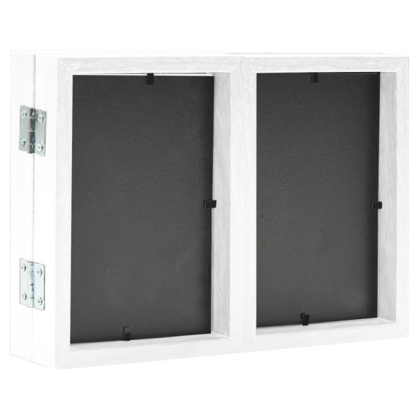 Moldura com três dobras 22x15 cm+2x(10x15 cm) branco M 4