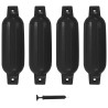 Para-choques para barco 4 pcs 41x11.5 cm PVC preto 1