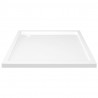 Plato de ducha cuadrado de ABS blanco 80x80 cm 3