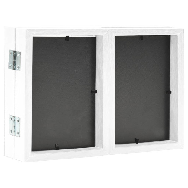 Moldura com três dobras 28x18 cm+2x(13x18 cm) branco M 4