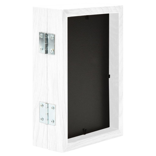 Moldura com duas dobras 2x(10x15 cm) branco M 4