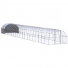 Gallinero de exterior de acero galvanizado 3x20x2 m 1