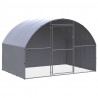 Gallinero de exterior de acero galvanizado 3x2x2 m 1