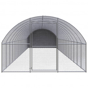 Galinheiro de exterior 3x16x2 m aço galvanizado H