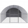 Galinheiro de exterior 3x8x2 m aço galvanizado 2