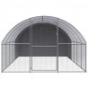 Gallinero de exterior de acero galvanizado 3x6x2 m 2