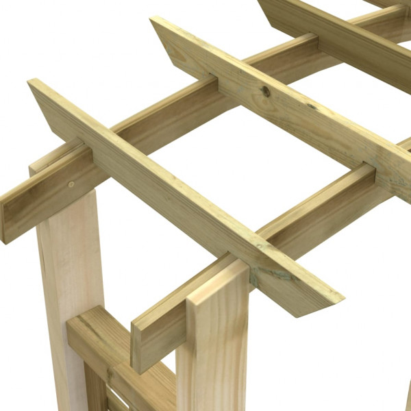 Arco con enrejado madera maciza de pino impregnada 110x60x210cm M 5