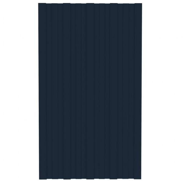 Painéis de telhado 36 pcs 80x45 cm aço galvanizado antracite M 2