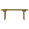 Banco de jardín madera maciza de pino impregnada 110 cm 3