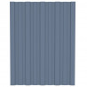 Painel de telhado de aço galvanizado cinza 12 unidades 60x45 cm 2