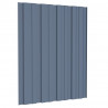 Panel para tejado acero galvanizado gris 12 unidades 60x45 cm 4