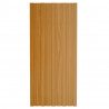 Panel de tejado acero galvanizado color madera 36 uds 100x45 cm 2