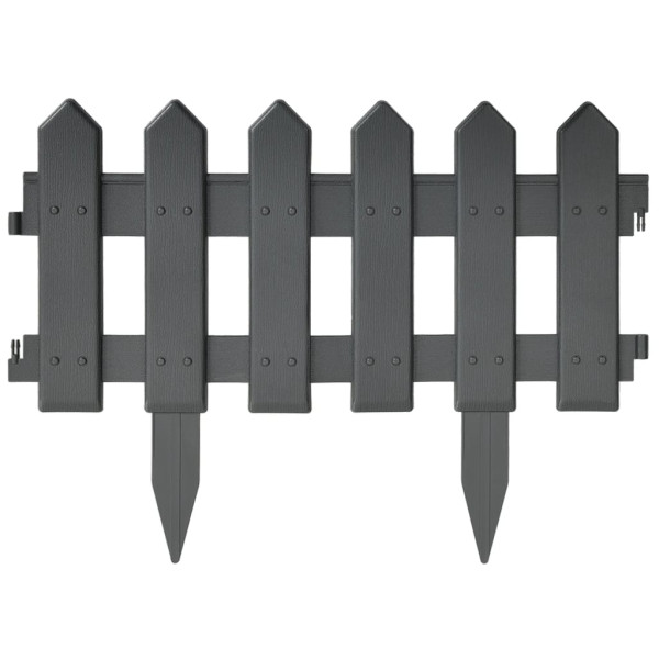 Bordas de relvado 25 pcs 10 m PP antracite M 3