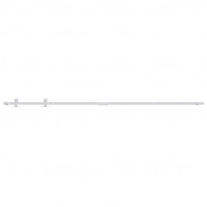 Mini kit para armário deslizante aço carbono 200 cm branco H