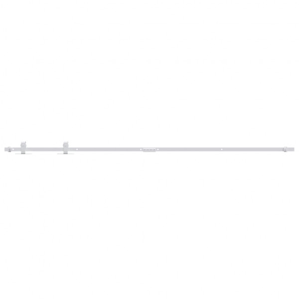 Kit mini puerta corredera armario acero carbono blanco 200 cm M 2