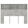 Mueble cabecero gris hormigón 140x19x103.5 cm 5