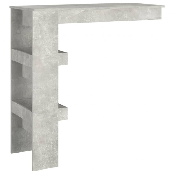 Mesa de bar de pared madera contrachapada gris 102x45x103.5cm M 5