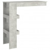Mesa de bar de pared madera contrachapada gris 102x45x103.5cm 5