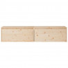 Armario de pared 2 uds madera maciza de pino 80x30x35 cm 3