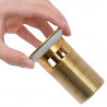Desagüe de empuje función desbordamiento dorado 6.4x6.4x9.1 cm 5