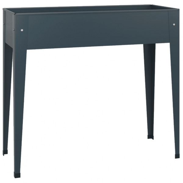 Vaso/floreira de jardim 100.5x40.5x90 cm aço galvanizado M 2