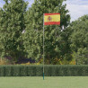 Mástil y bandera de España aluminio 5.55 m 1