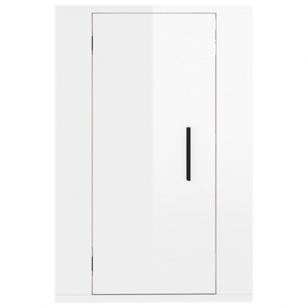 Mueble para TV de pared blanco brillante 40x34.5x60 cm M 5
