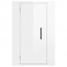 Mueble para TV de pared blanco brillante 40x34.5x60 cm 5
