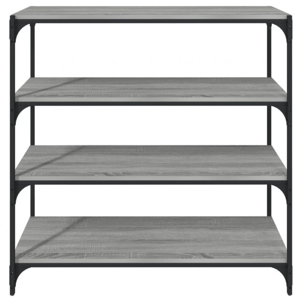 Estante 100x33x100 cm derivados de madeira e aço cinza sonoma M 5