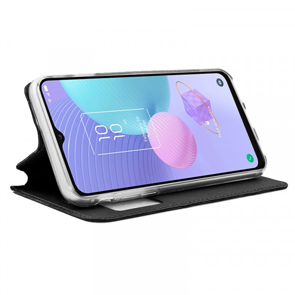 Fundação COOL Capa de Flip para TCL 405 / 408 Liso preto M 2
