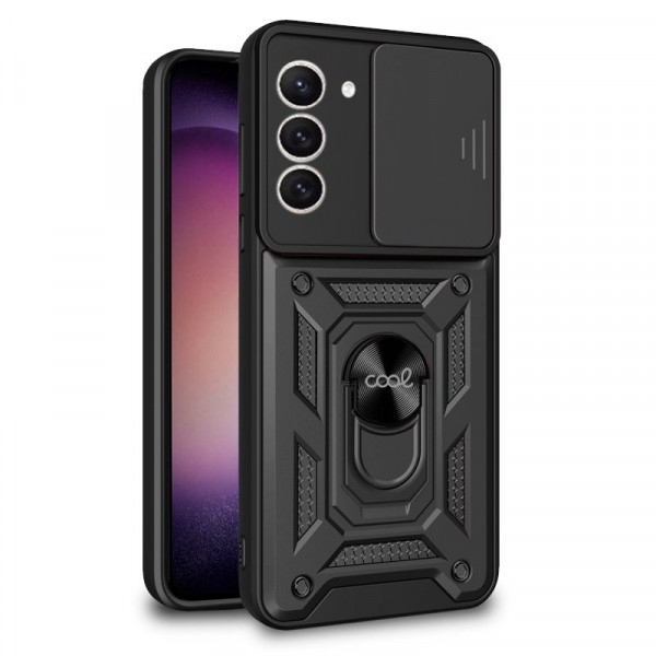 Carcasa COOL para Samsung S916 Galaxy S23 Plus Hard Ring Negro D