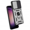 Carcasa COOL para Samsung S916 Galaxy S23 Plus Hard Ring Plata 3