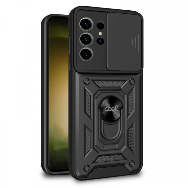Carcasa COOL para Samsung S918 Galaxy S23 Ultra Hard Ring Negro D
