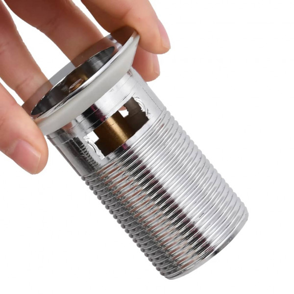 Desagüe de empuje función desbordamiento cromado 6.4x6.4x9.1 cm M 3