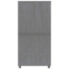 Roupeiro HAMAR 89x50x180 cm pinho maciço cinza-escuro 3
