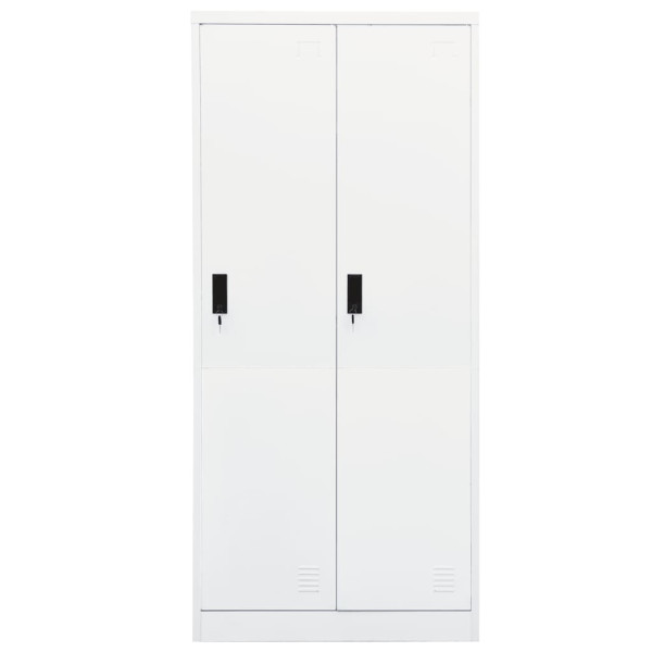 Roupeiro 80x50x180 cm aço branco M 2