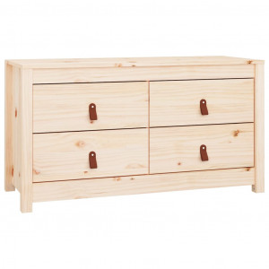 Armario auxiliar de madera maciza de pino 100x40x54 cm H