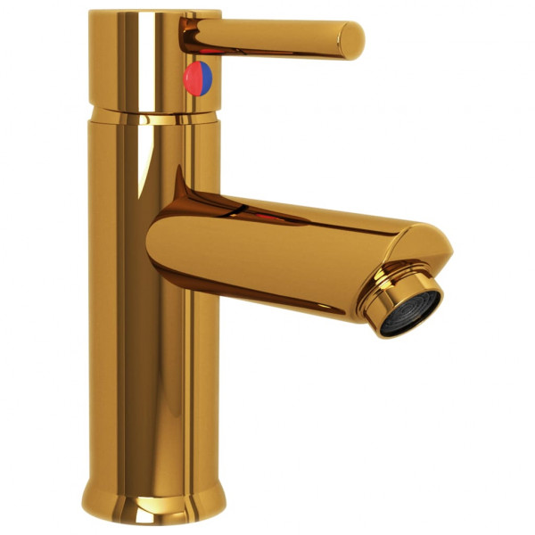 Grifo para lavabo de baño acabado dorado 130x176 mm M 3