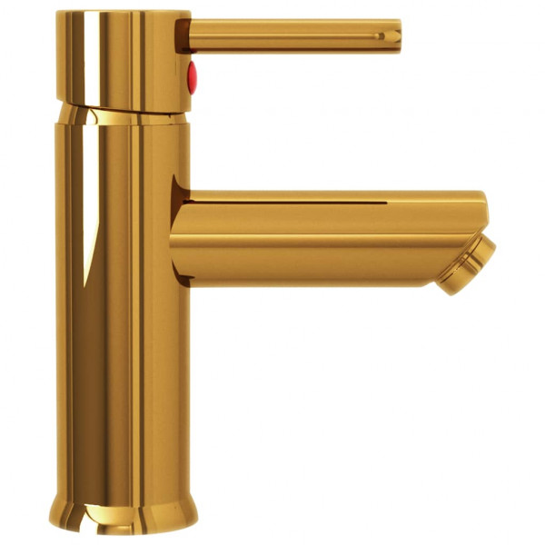 Grifo para lavabo de baño acabado dorado 130x176 mm M 4